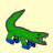 a crocodile wearing crocs